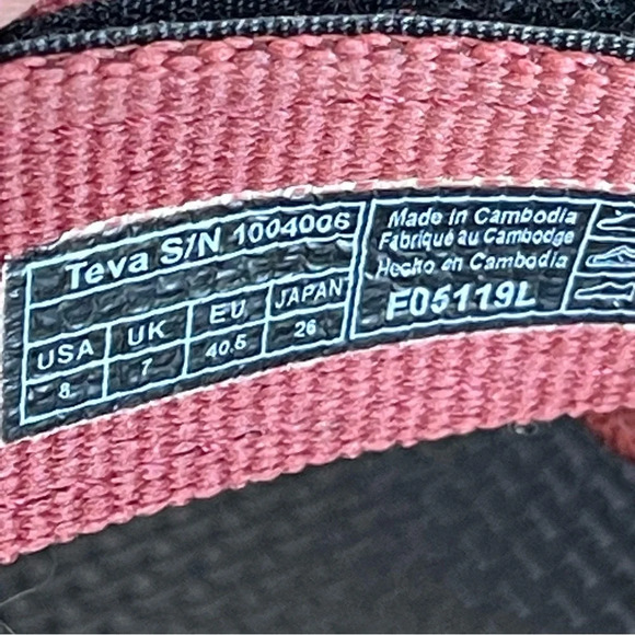 TEVA Original Universal Sandal-Fired Brick Size 8 - Picture 12 of 13